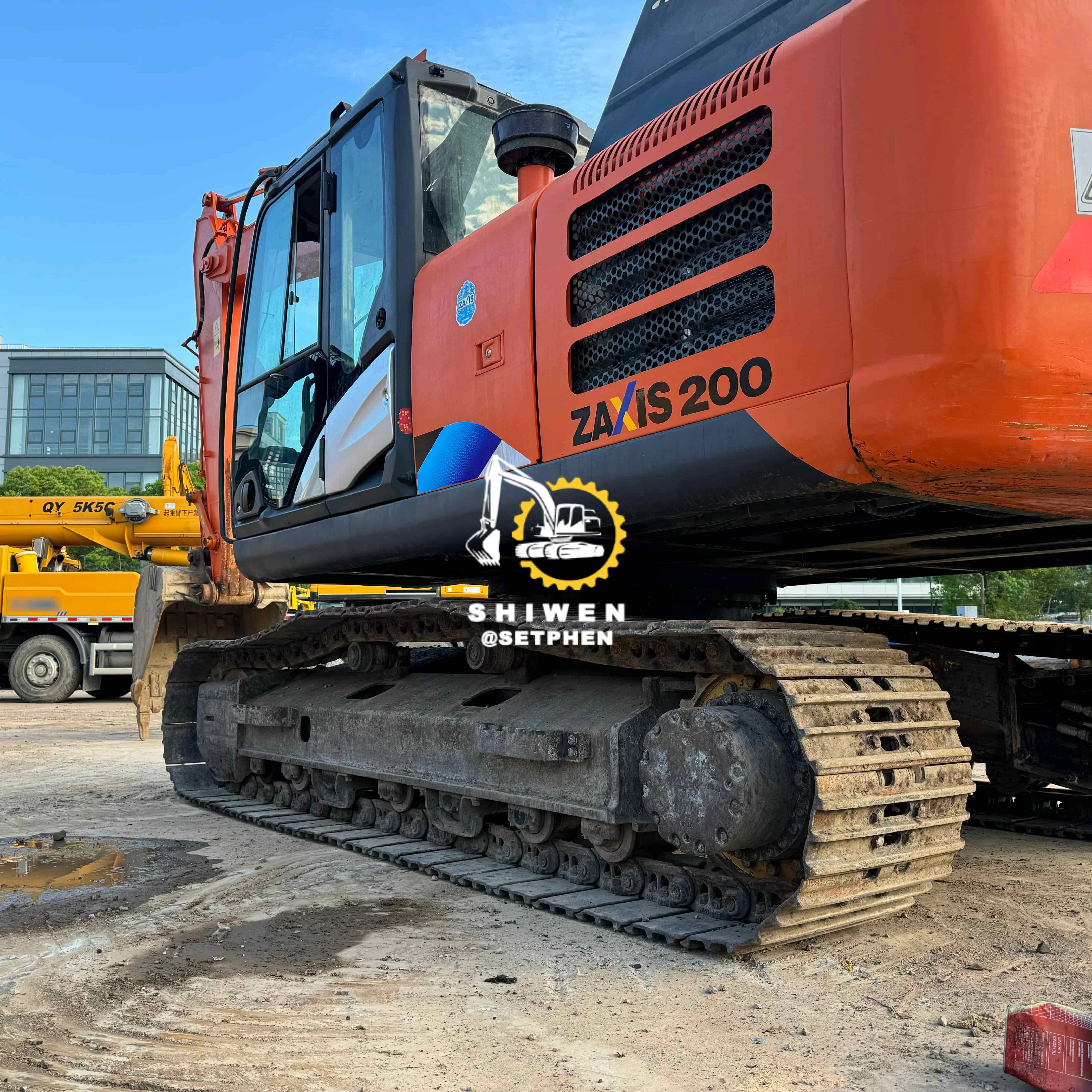 Japan Used Hitachi ZX200-5g 20 Ton Original Isuzu Engine Hydraulic
