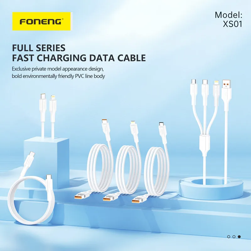 FONENG USB Cable Type- C 6A