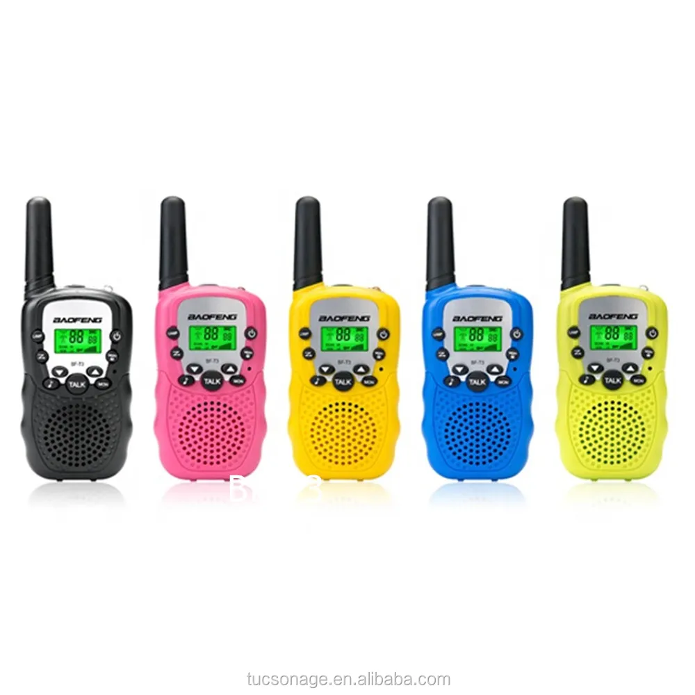 Random Color Baofeng T3 UHF  Lanyard Wireless Watch Wishhouse Children 2 3 4 5 Pack for Girls Kids pink Toy Walkie Talkies