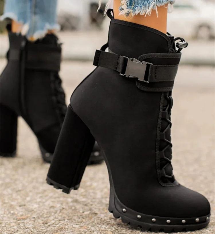 ladies platform boots