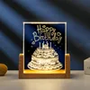 warm light Birthday cake