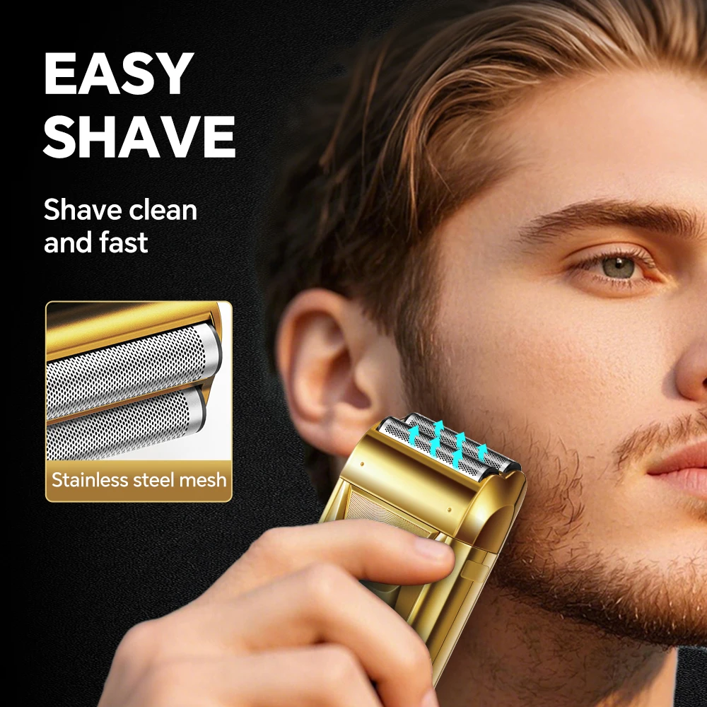 Intelligent Digital Shaving Device for Household Use High-Power Reciprocating Electric Shaver for Whiteness on Bald Heads Beards supplier