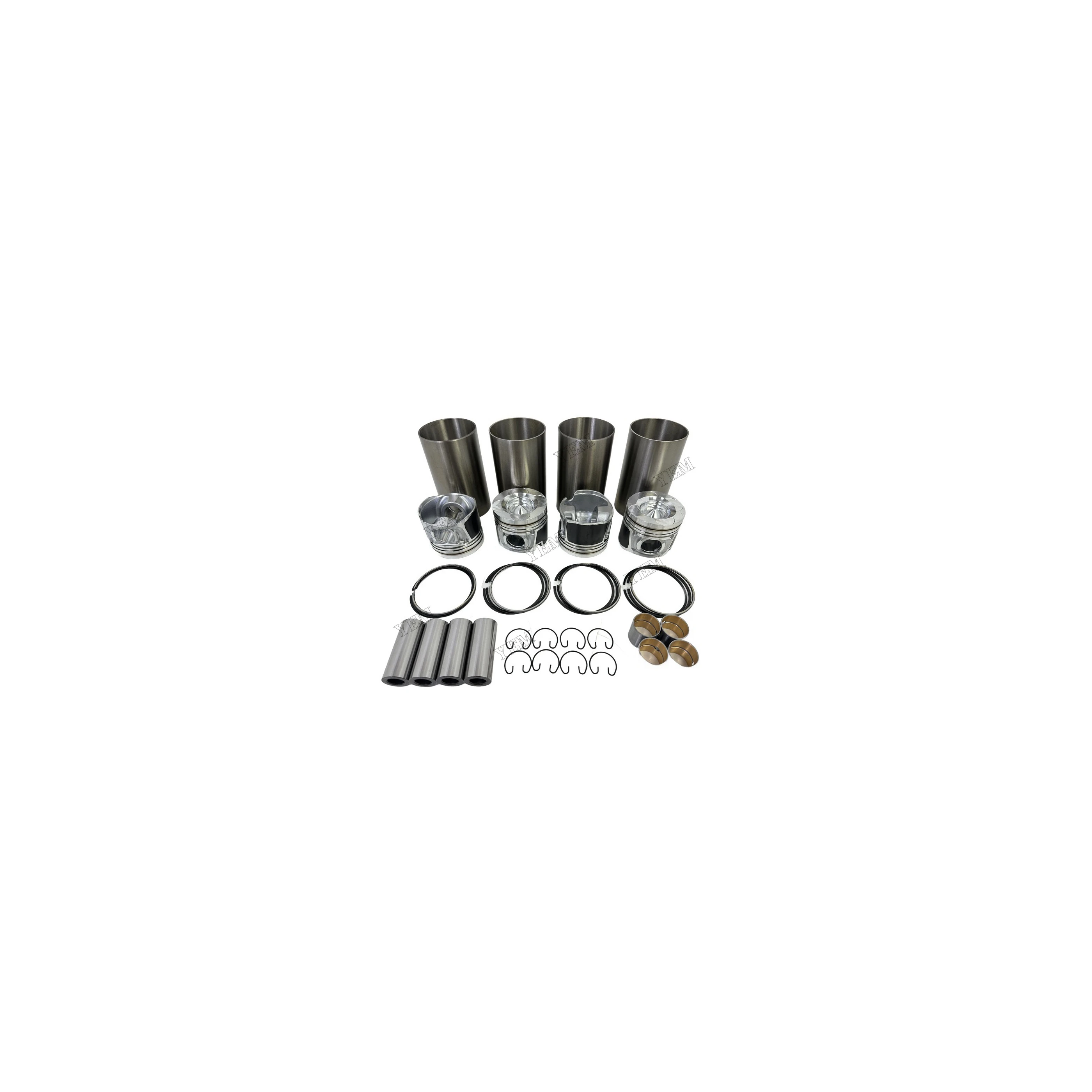 Cylinder Liner Kit Compatible for Doosan / for Develon D24 Engine Rebuild Kit