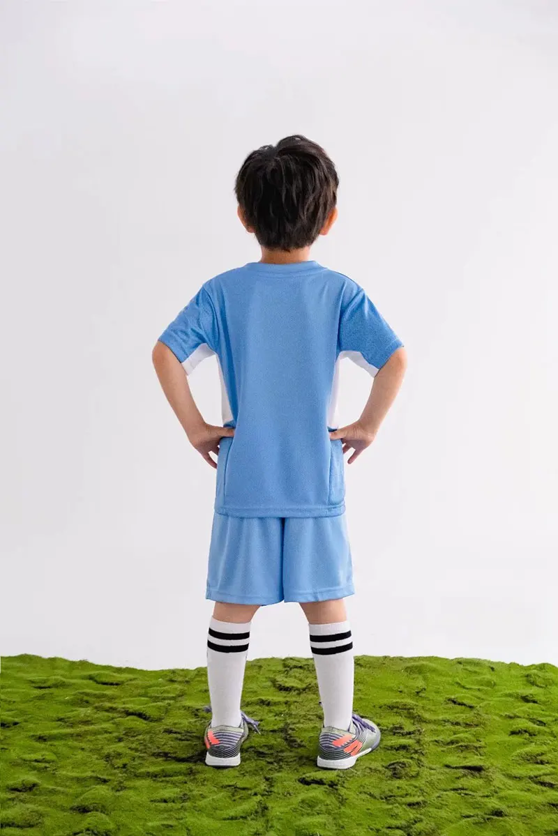 NUSYL Bio Washed Cotton Half Sleeves Football Goal Printed Tee - Blue - 4 to 5 Years - Blue - Boys - for Kids