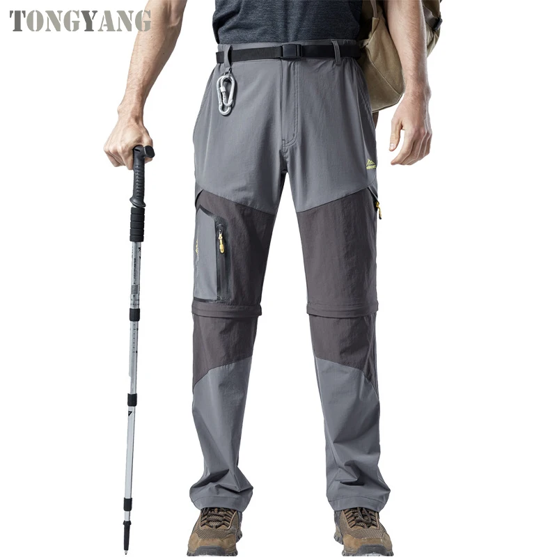 Tongyang Summer Men Hiking Pants Fishing Trousers Detachable Quick Dry ...