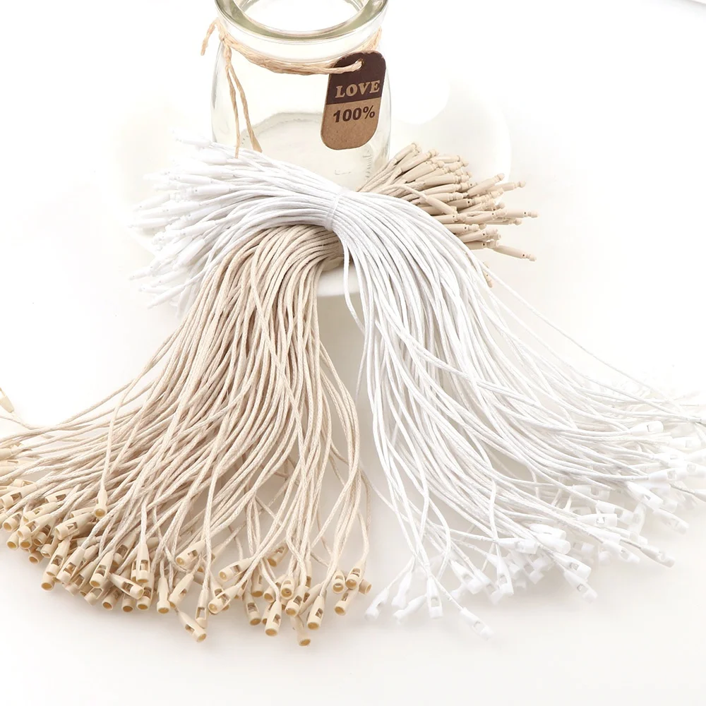 Пользовательская пластиковая подвесная бирка замок на шнурке эластичная петля уплотнение для одежды мешка бирки открытки одежда своими руками