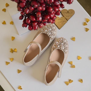 China Wholesale Soft Soles Korean Version Floral Princess Shoes Summer Spring Autumn Casual Breathable Lightweight for Girls