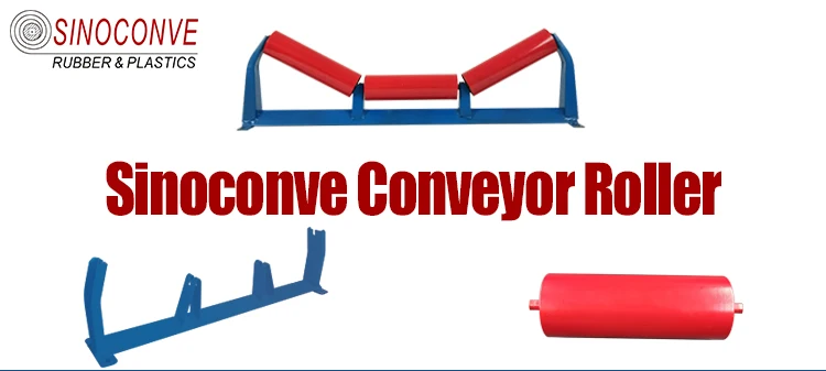 Standard Mining Conveyor Belt Parts SGS Return Conveyor Roller 76MM Dia