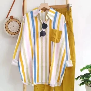 2026 Summer New Fashion Loose Slim Comfortable Casual Striped Two-piece Set