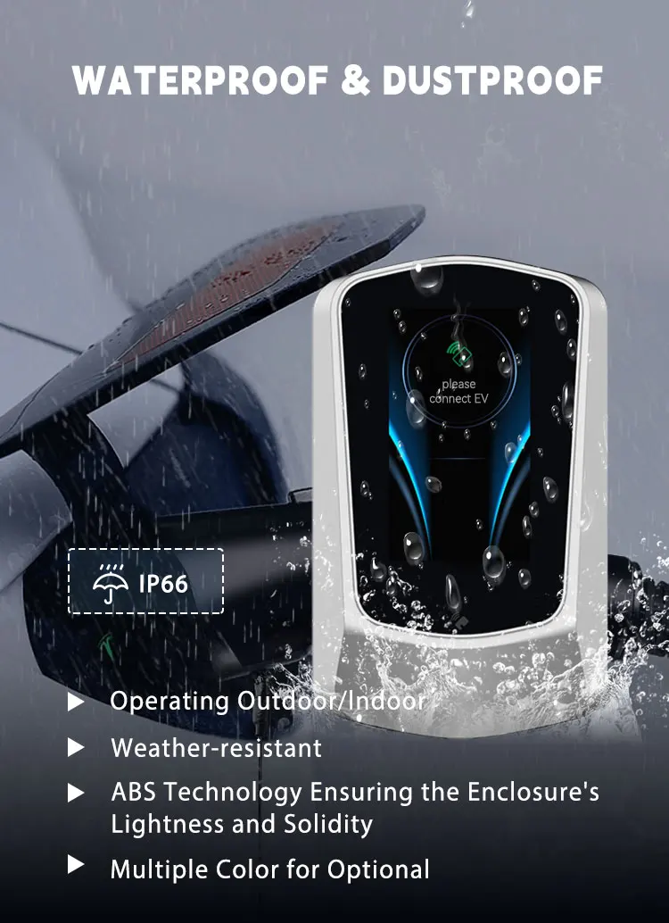 OEM EU Standard Plug and play 7kw Wall-mounted EV Charger for  Car Wallbox 32A