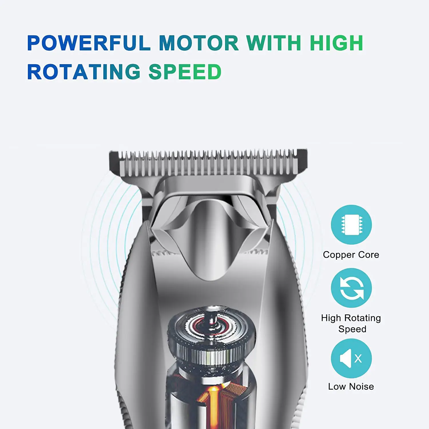 Professional USB Wireless T-Blade Hair for Clipper Strong Power for Barbers and Household Use Stainless Steel Blade in Stock