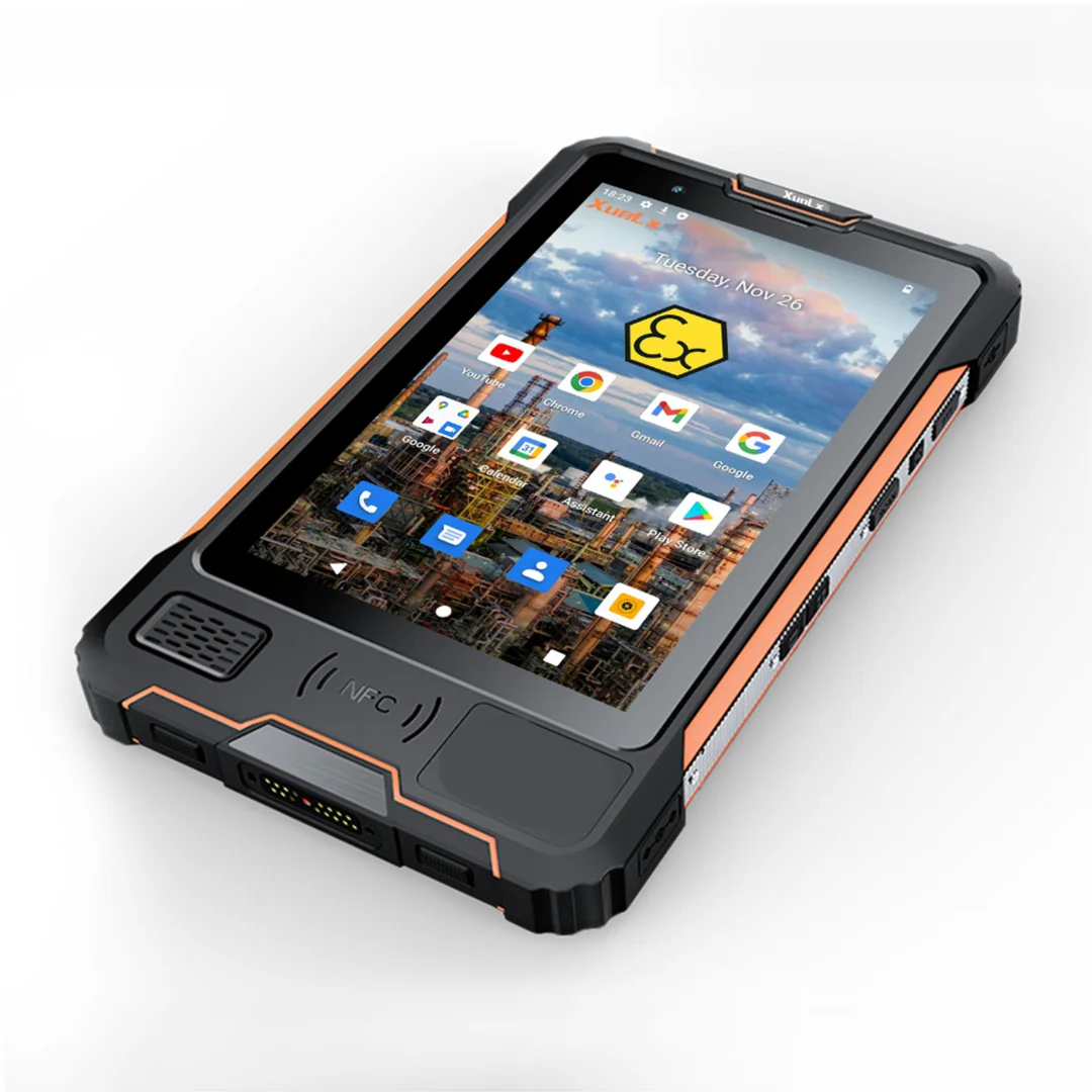 XunLx 8-Inch Rugged Android Tablet ATEX Zone 1, Explosion Proof