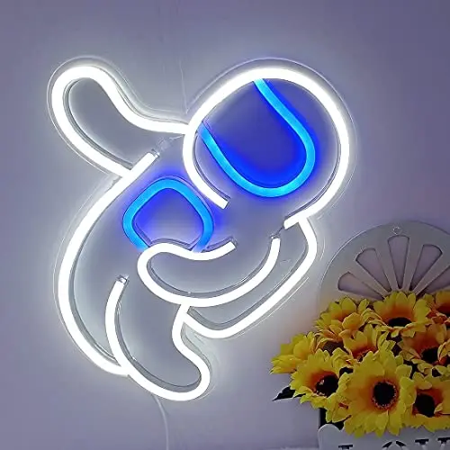 LEDネオンライトサイン 5V 宇宙飛行士 12.6x14.2