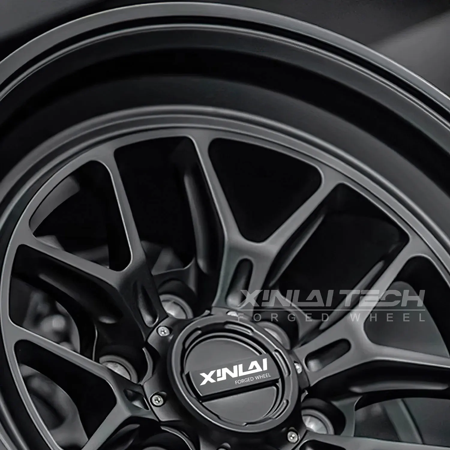 XL Deep Dish Deep Lip Concave Custom Forged Monoblock Black Wheels 5x120 5x114.3 5x112 Aluminum Alloy Rim Car Wheel - Image 4