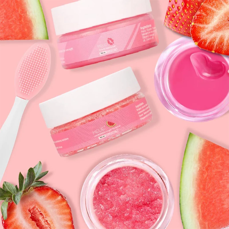 Private Label Wholesale Organic Lip Care Kit With Blush Mask Scrub