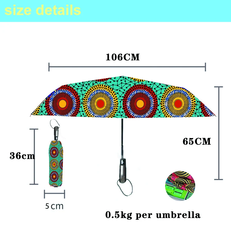 African Print Umbrella - Functional Fashion for Daily Life