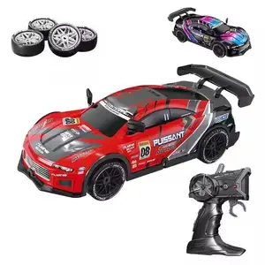 ITTL 1/20 RC 4WD Sport Racing Car Toy 1:20 Drift RC Car With LED Light Racing Remote Control Drift Sport Car Model Toys for Kids