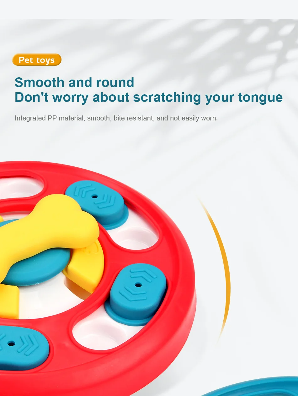 Pet Toys New Rotary Feeding Toys Slow Food Bowl Dog Rotary Table Gnawing Resistance Training Puzzle Dog Toys supplier