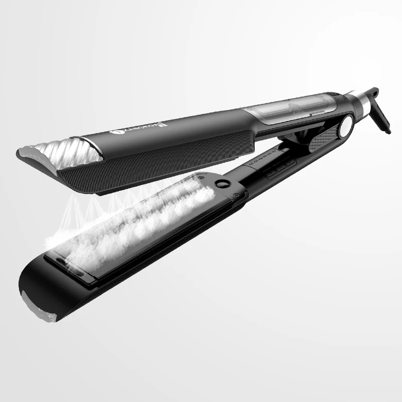 Steam Hair Straightener Custom Ceramic Glaze Coating 3d Floating Wide ...