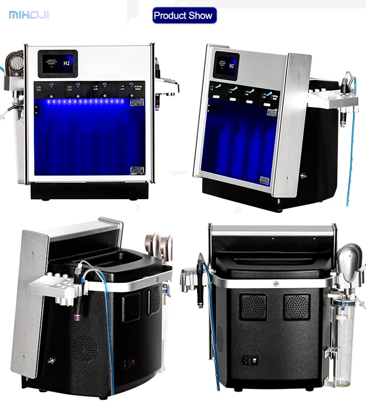Commercial Hydrafacial Machine with 1 Year Warranty 3 Handles and 220W Working Power for Skin Rejuvenation