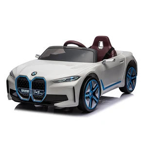BMW I4 Kids Ride-On Electric Car Toy Remote-Controlled Pedal Battery-Powered MP3 Plastic Electric Children's Vehicle EVA Wheels