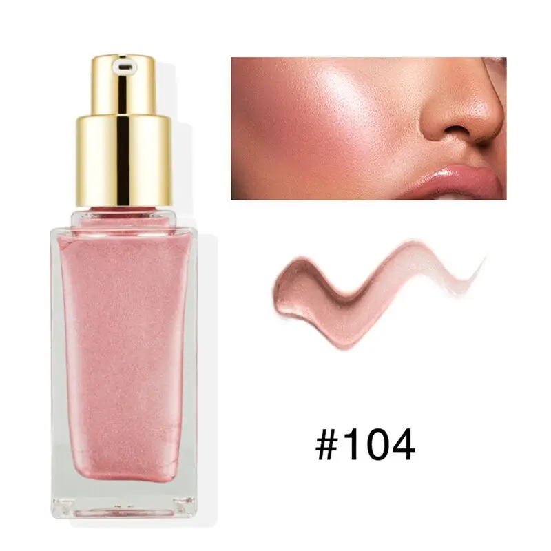 30ml High Quality Body Shimmer Bronzing Drops Liquid Highlighter Make up Private Label Logo Dry Oil