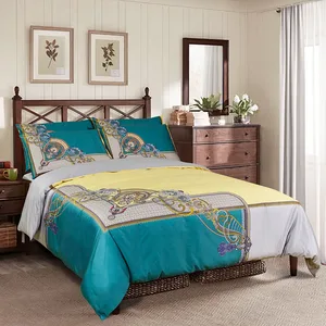 100% Cotton Custom Duvet Cover 3Pcs With 2 Pillowcase 3D Digital Printing Comforter Sets Full Bedding Set