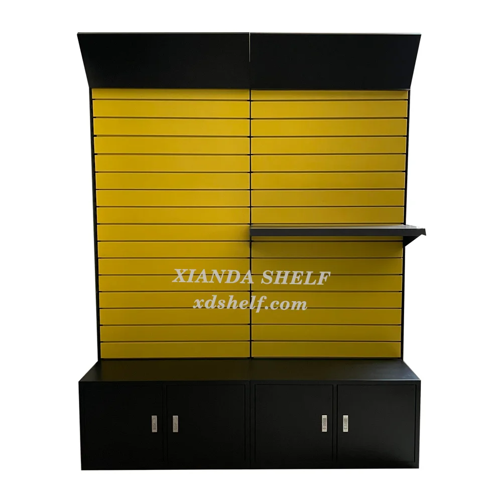 Wall Shelving Slatwall Slat Board Wall Mount Display Racks Stands Hardware Supermarket Shelf