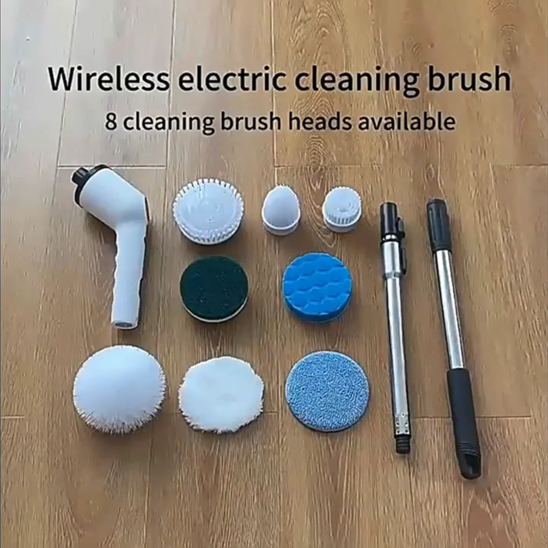9in1 Electric Cleaning Brush Spin Cleanser Scrubber Electric Cleaning