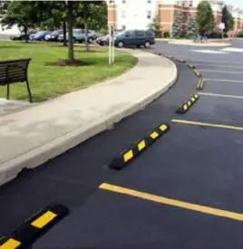 product wholesale durable 183cm rubber car wheel stop parking lot rubber block parking stopper wheel chocks-10