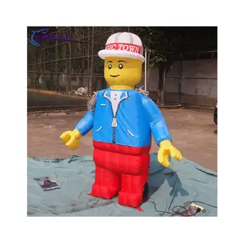 Advertising Lego Customized Inflatable Lego Man Cartoon Sailor Mascot For Sale
