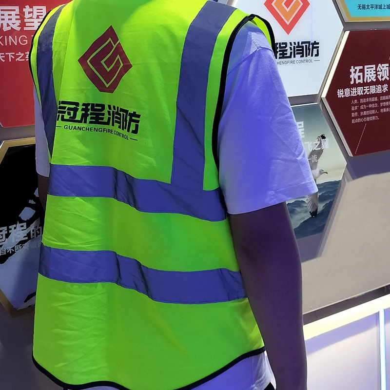 Worker Hi Vis Reflective Safety Vest With Logo Pocket New Product Worker Hi Vis Reflective Safety Vest With Logo Pocket