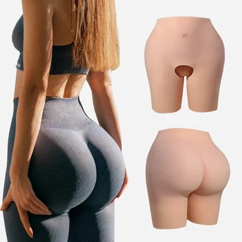 OEM/ODM Underwear New Silicone Sexy False Hip Butt Enhancer Silicone Buttock Pants Lifter Push up Hip Enhancing Ass Textured