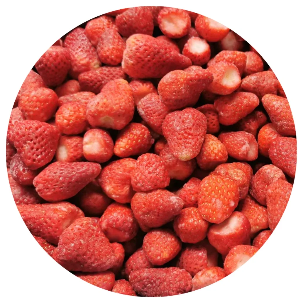 Goût frais, nouvelle récolte de fruits IQF congelés fraises douces variété Charlie non calibrées origine Chine