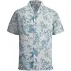 Grey W Blue Flower