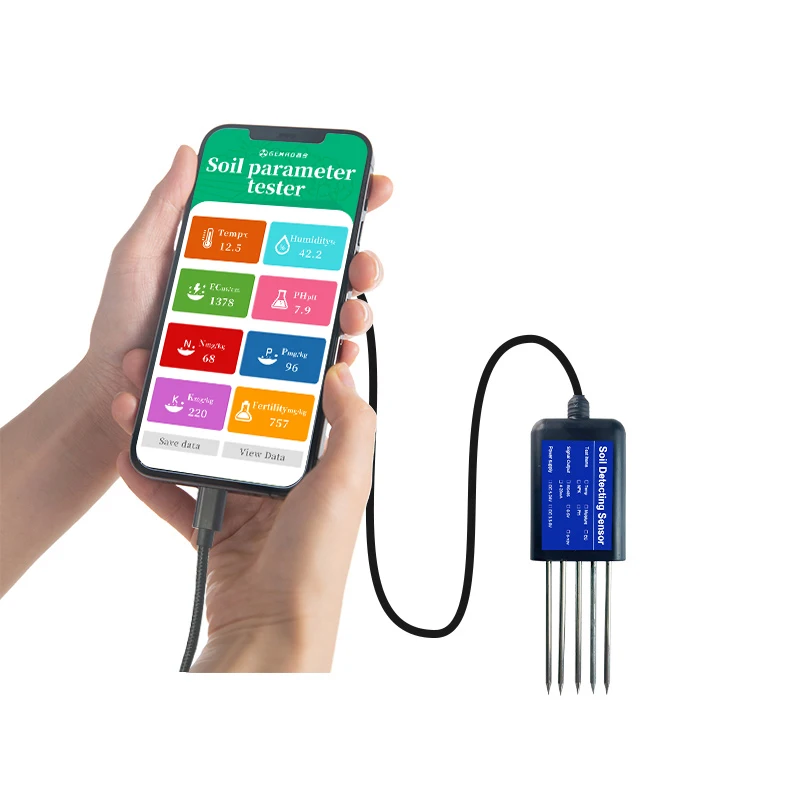 Sensore Umidità Suolo RS485 Con PH E Conducibilità – IP68 Impermeabile, Per Agricoltura E Protocollo ModBus-RTU