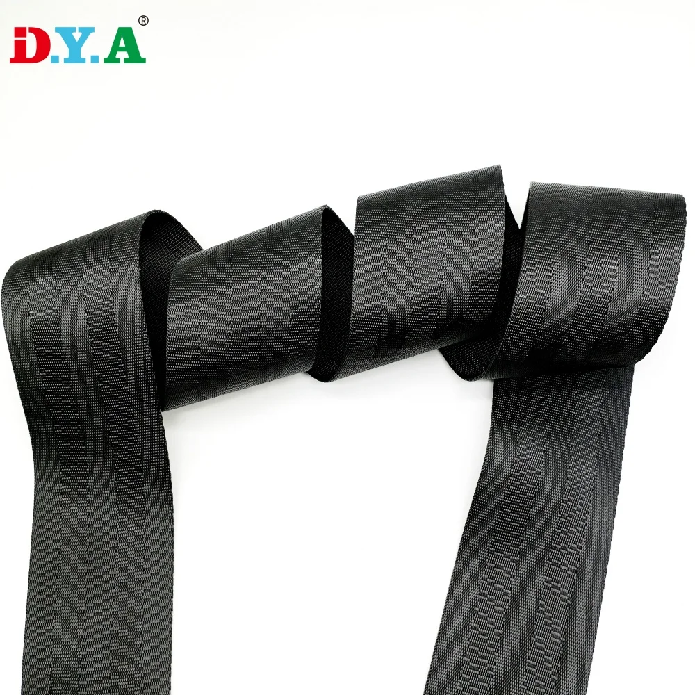 Factory Custom Color Size 47mm Nylon Polyester Car Seat Belt Webbing