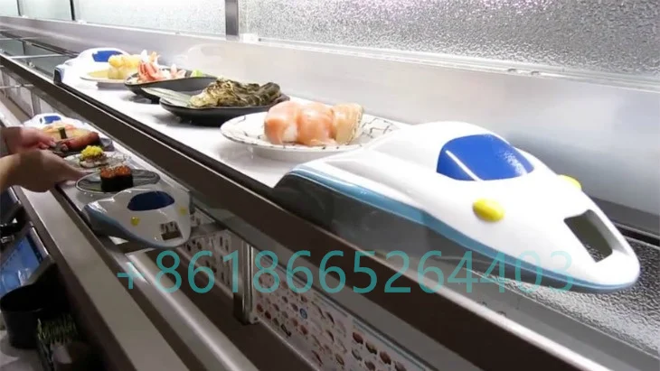 Rotary System Conveyor Automatic Food Delivery Train for Sushi Restaurant
