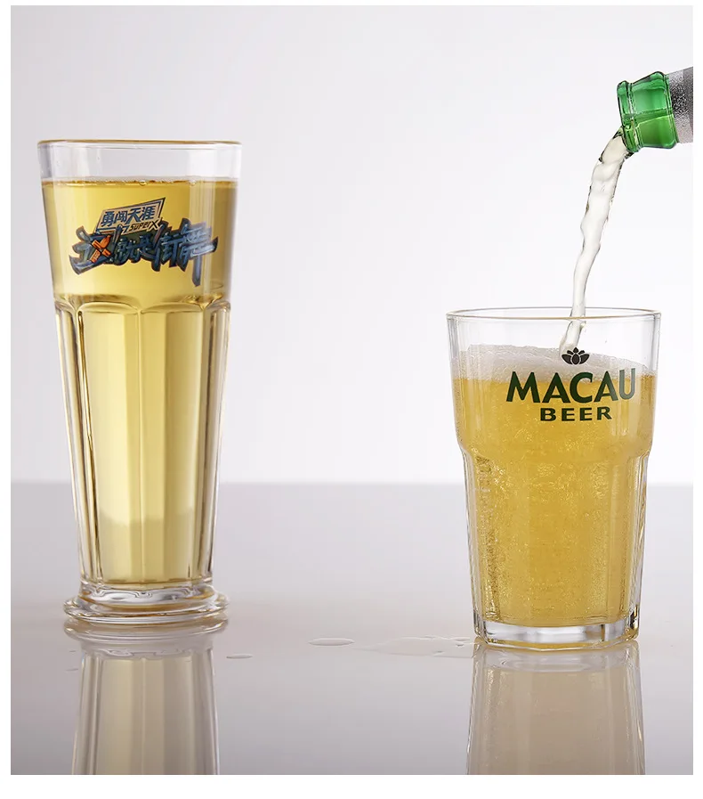 Classic 1 Liter High Quality Beer Glass Mugs With Handle Beer Steins