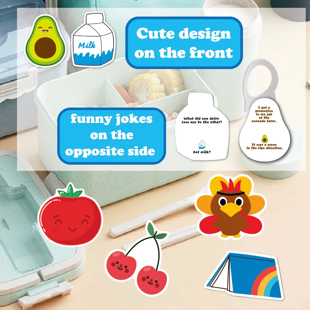 26 Lunchbox-Witze Für Kinder – Lustige Notizkarten 12,7 X 9,5 Cm Für Die Brotdose