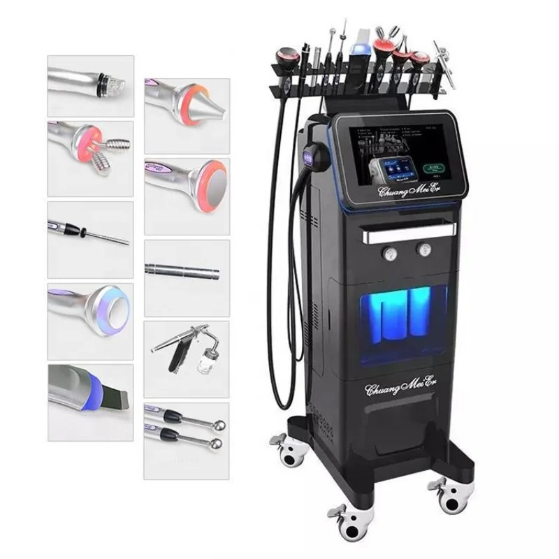 New Vertical 10 in One Multifunctional Hydraulic Abrasion Skin Care Water Skin Rejuvenation Lifting Beauty Machine