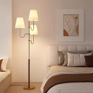 Modern Luxury Floor Lamp with LED Design Iron Body Standing Light for Living Room Hotel Bedroom Home Decorative Lighting