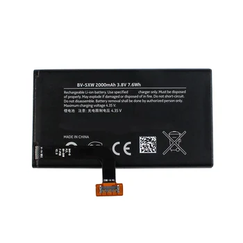 New Built-in Battery BV-5XW BV 5XW For Nokia Lumia 1020 EOS Lumia 909 Replacement 2000mAh Original Battery For Nokia Phone