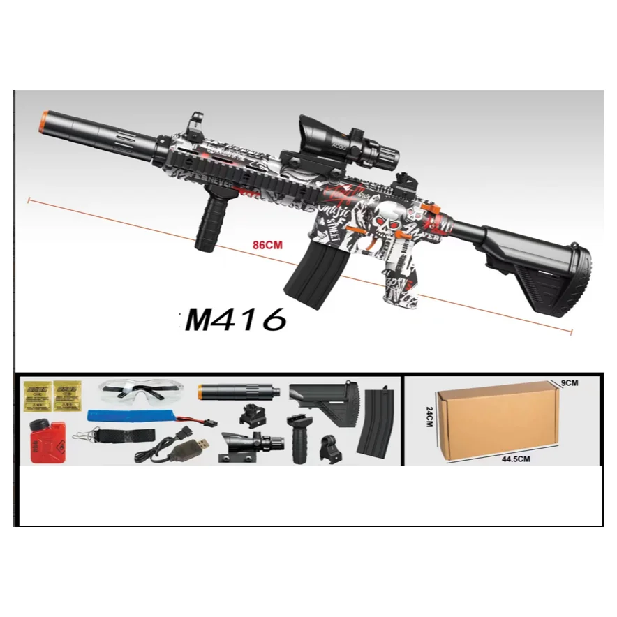 M416 Electric Gel Blaster Ball Water Gun Tiktok Same Style Support ...