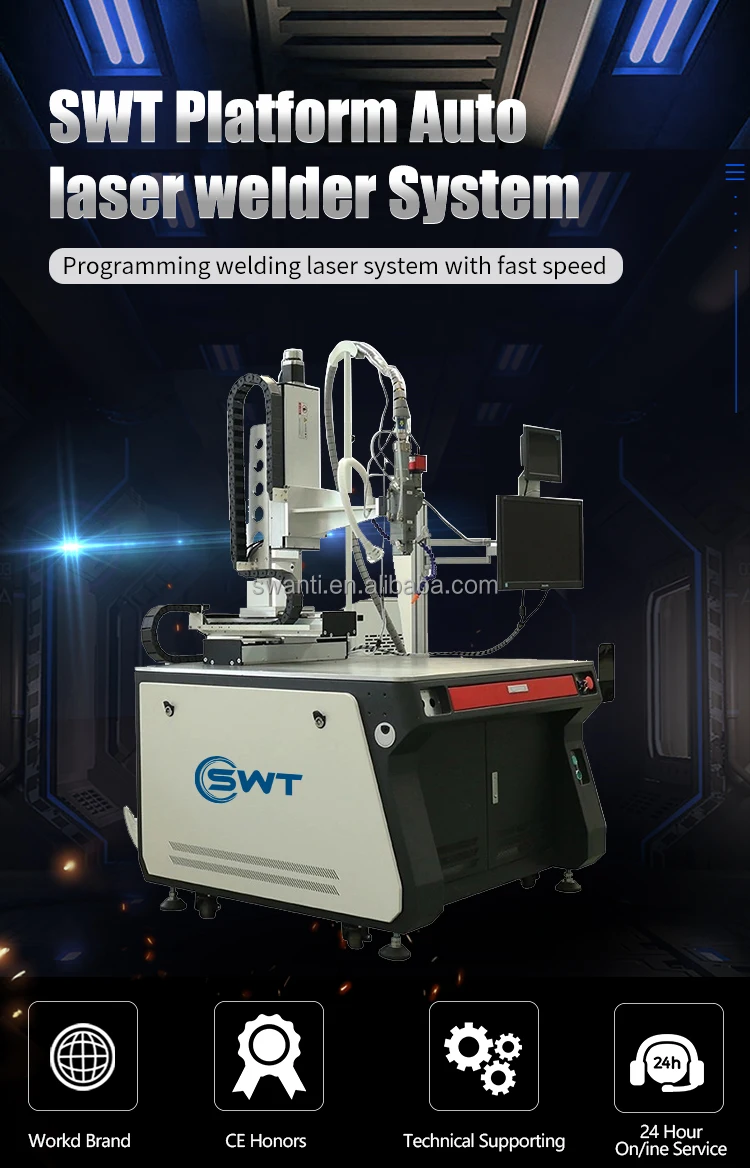 Swt Metal Cnc Axis Axis Automatic Platform Fiber Laser Welding