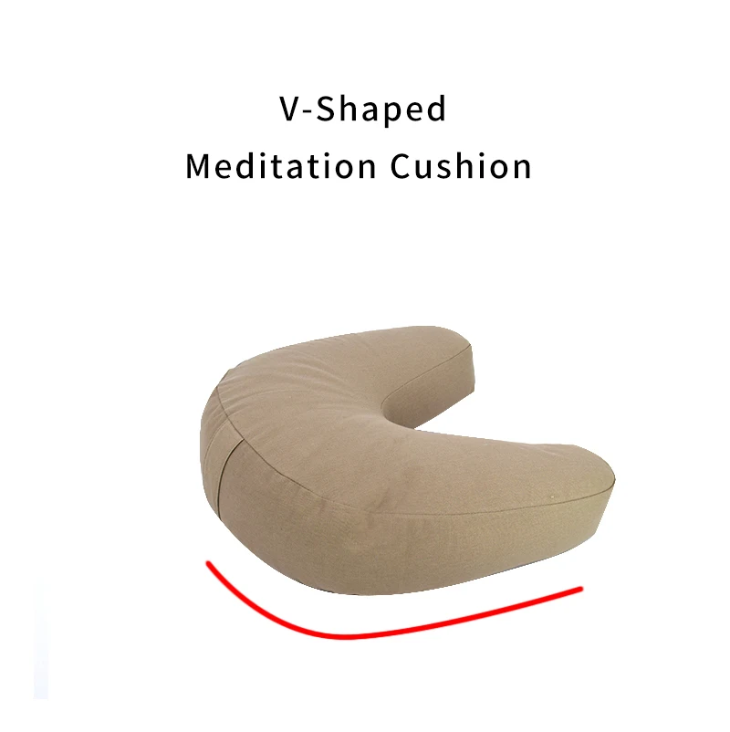 V shaped outlet meditation cushion