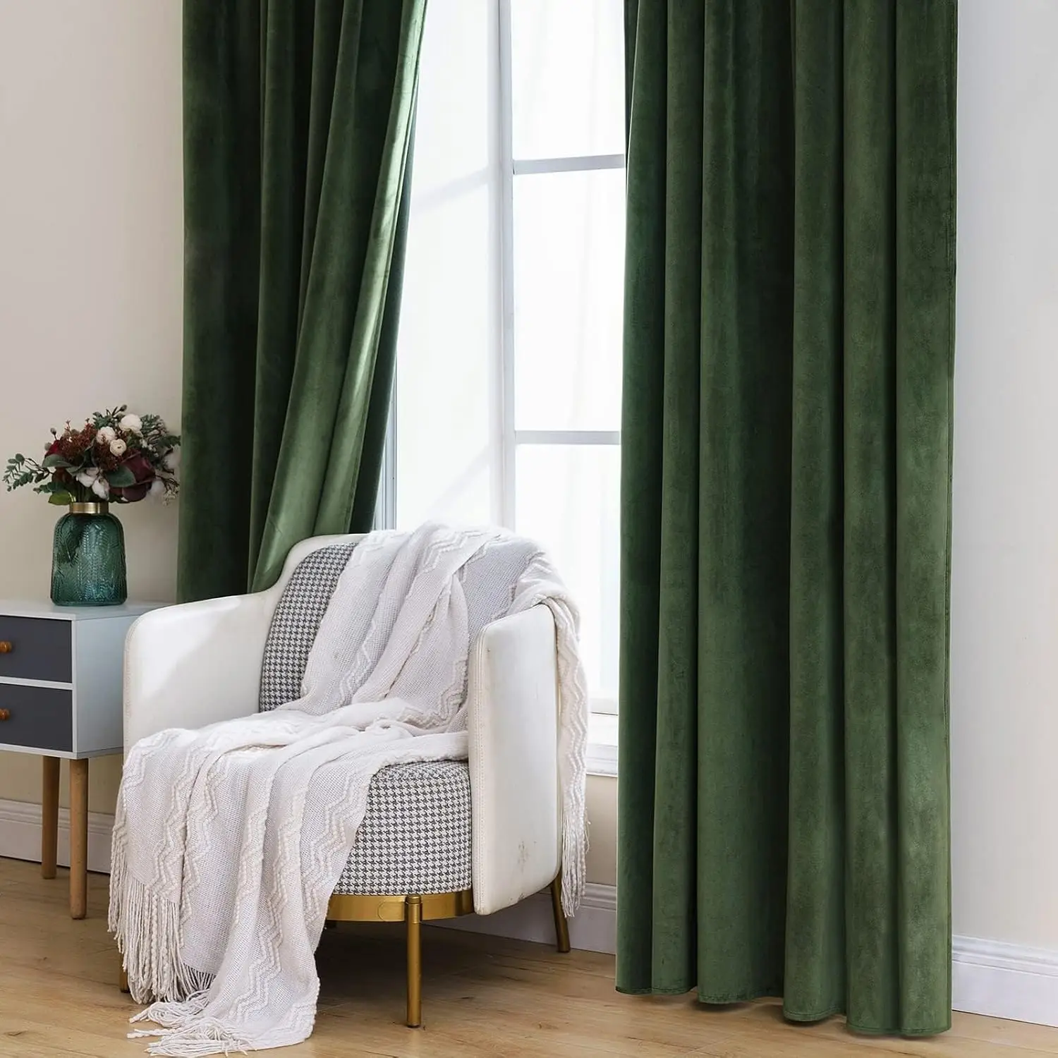 Custom 2-Panel Olive Green Thermal Insulated Super Soft Luxury Blackout  Curtains for Bedroom \u0026 Living Room MOQ 1| Alibaba.com, image size:1500x1500