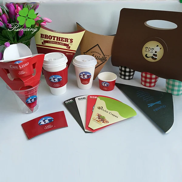 Runxing Custom Bubble Egg Waffle Paper Packaging High Quality Disposable Hot Food Grade Paperboard Ice Cream Packaging