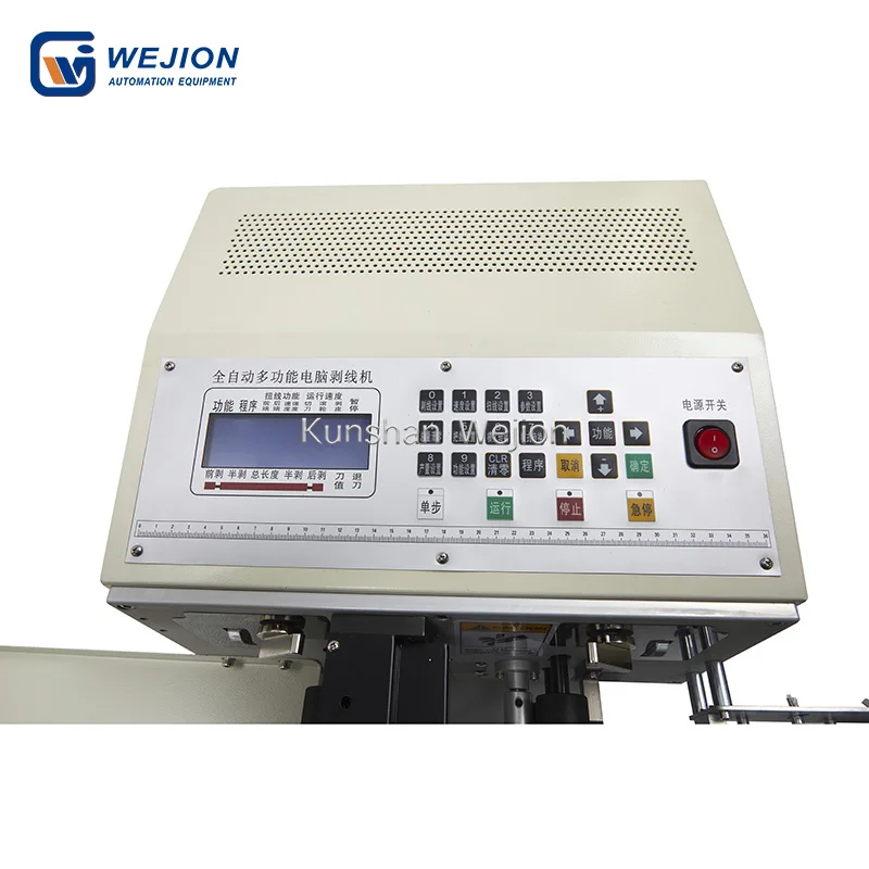 WJ4221 Full Automatic Auto Jacket Cable Cut and Strip Tool Electric Insulation Remove Equipment Wire Cutter and Stripper