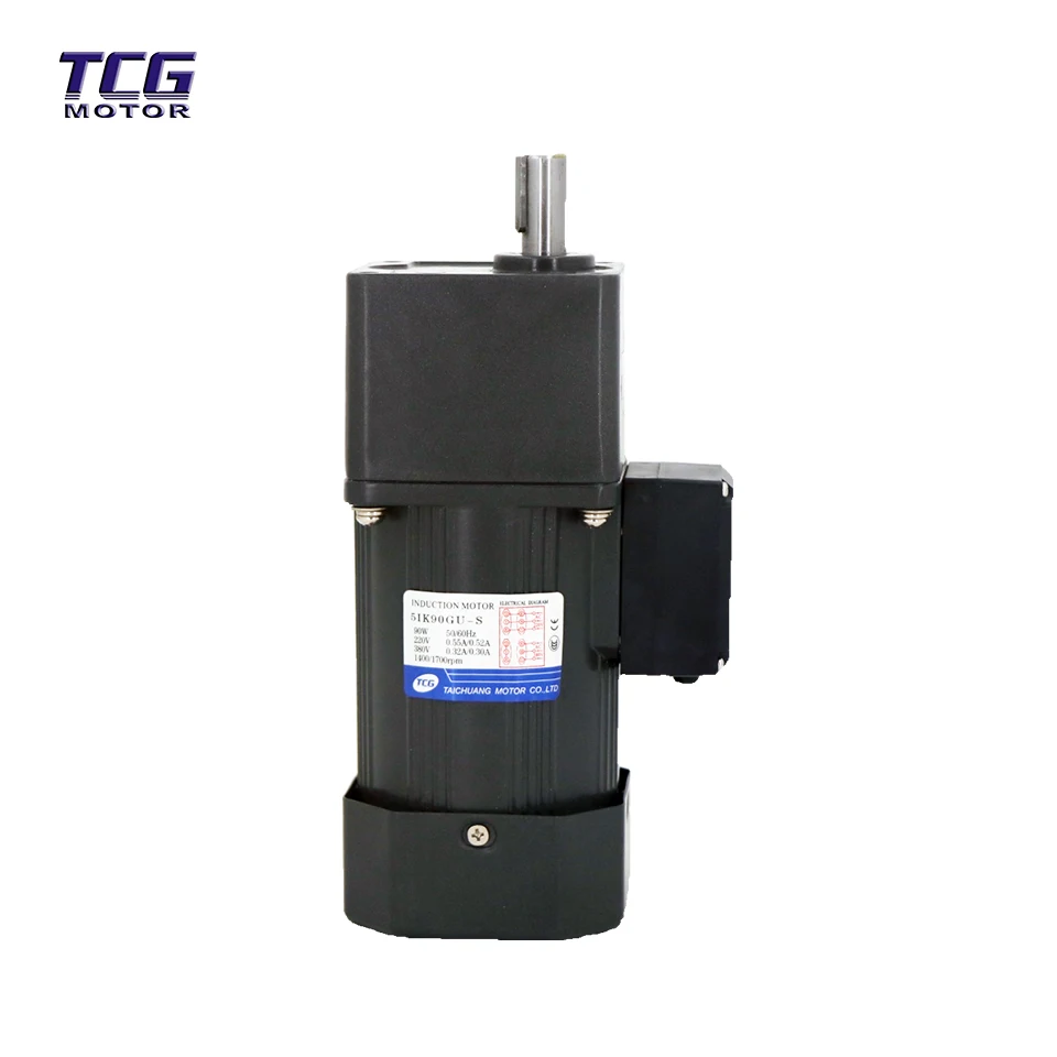 AC Micro Speed Control Motor Variable Output Rotation 90w Low Noise with Speed Controller Function